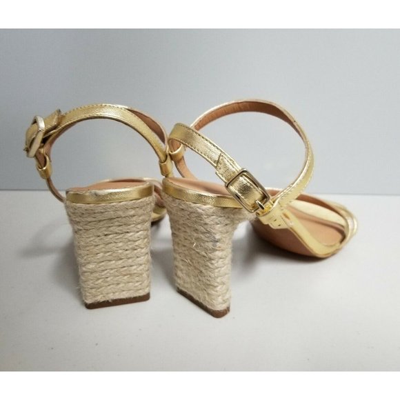 Castaner Lia Sandal Metallic Gold Oro Claro Womens Size 35 - Picture 3 of 9